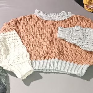 Oversized chunky knit sweater